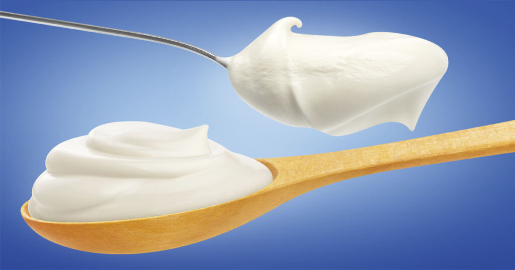 Image representing a spoonfull of sourcream