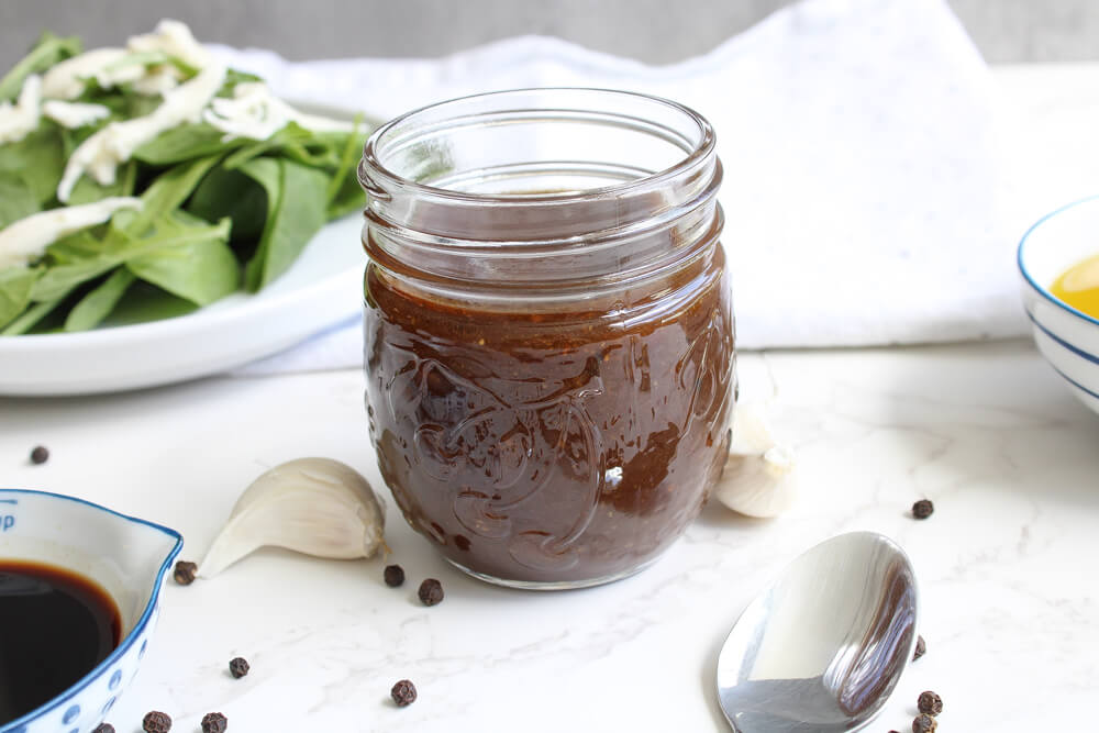 Image showing home made balsamic vinegar in a jar